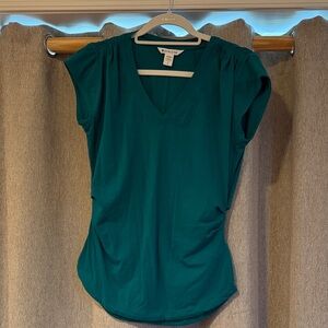 Athleta Emerald V-Neck Short Sleeve Tee